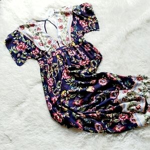 FLORAL MAXI BOHO DRESS